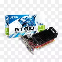 显卡和视频适配器NVIDIA GeForce GT 610数字视觉接口PCI Express-NVIDIA