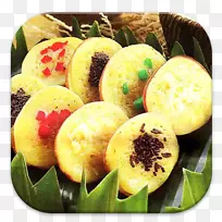 印尼料理薄煎饼Bika Ambon kue cubit-砂糖