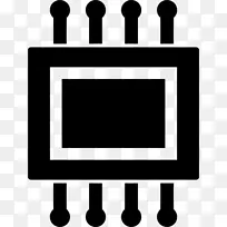 计算机图标电子英特尔集成电路芯片剪贴画英特尔