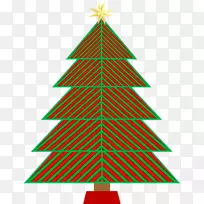 电脑图标圣诞树常绿松树-圣诞节