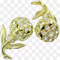 耳环体珠宝仿宝石和莱茵石钻石珠宝首饰