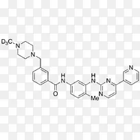 甲磺酸伊马替尼bcr-abl酪氨酸激酶抑制剂结构-结构