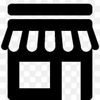 电脑图标黑白零售购物图标设计