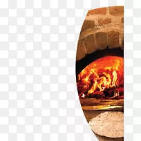 比萨饼，砖混炉，木炉，砖块，比萨饼