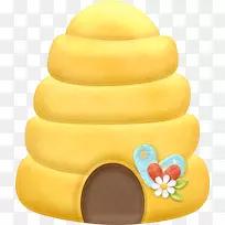 蜂巢大黄蜂蜜蜂夹艺术-蜜蜂