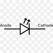 电子符号发光二极管接线图电路图电子电路符号
