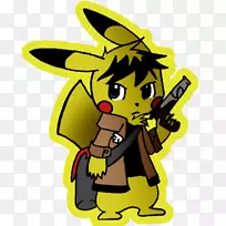 Pikachu Pokémon白金精灵训练员火器-Pikachu
