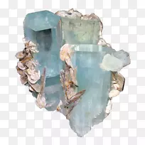 宝石晶体矿物海蓝宝色宝石