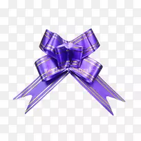 彩带紫色包装及标签礼品蓝带
