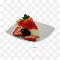草莓芝士蛋糕胡萝卜蛋糕甜点吧牛奶-草莓