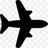 飞机图标5计算机图标黑色飞机自由飞行-飞机