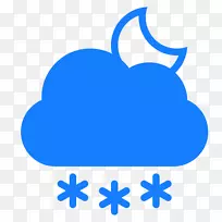 电脑图标雪花符号天气雪