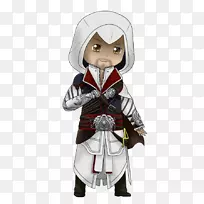 Ezio Auditore刺客的信条二卡通画