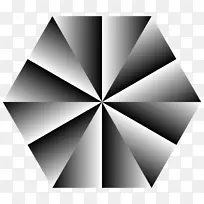 六角形镶嵌灰阶角