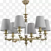 吊灯，灯具，黄铜灯，灯罩.黄铜