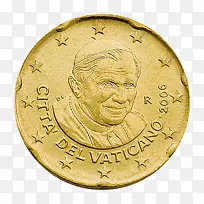 梵蒂冈城梵蒂冈欧元硬币20欧元硬币2欧元硬币