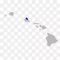 夏威夷西北部的毛伊凯鲁卡艾尼豪岛-岛屿