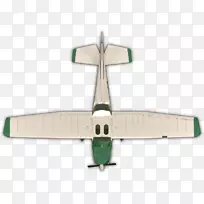 飞机螺旋桨航空单翼飞机