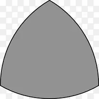 等宽面积的Reuleaux三角圆曲线-圆