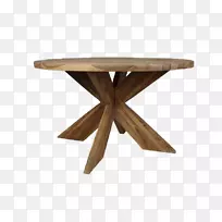 圆桌Eettafel kayu jati木桌