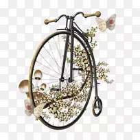 自行车车轮独轮车剪贴画-自行车