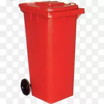 垃圾桶和废纸篮子塑料轮式垃圾箱回收箱