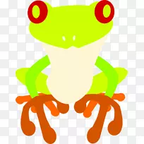 树蛙AUTOCAD DXF剪贴画-青蛙