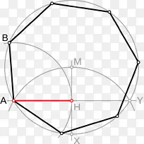 七角罗盘和直尺结构十角费马数字罗盘