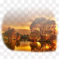 日落风景摄影秋季桌面壁纸