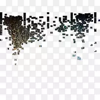 线点技术字体线