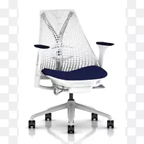 赫尔曼米勒办公室和桌椅，副翼椅，家具，椅子