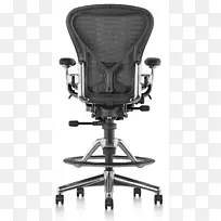 副翼椅，办公室和桌椅，站在桌子上，赫尔曼·米勒-椅子