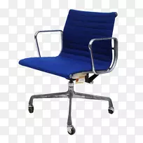 办公椅和桌椅扶手钴蓝色舒适设计