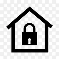 锁钥匙，房子，电脑图标，门钥匙