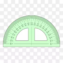 量角器绘制角尺度角