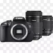佳能Eos 700 D佳能ef-s 18-55 mm镜头佳能18-s 18-135 mm镜头数码单反相机