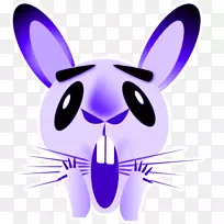 兔子贴纸电报表情符号剪贴画-兔子