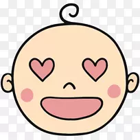 婴儿微笑儿童剪贴画-微笑