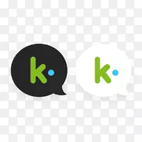 标志Kik信使品牌