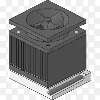 散热器中央处理单元计算机系统冷却部件空冷cpu插座-计算机