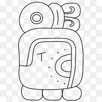 玛雅文明线艺术黑白古玛雅艺术设计