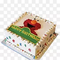 生日蛋糕片蛋糕Elmo蛋糕装饰-蛋糕