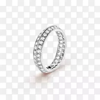 结婚戒指，钻石，面包车和Arpels珠宝.戒指
