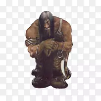 在侏儒和巨魔之间，公主和巨魔的海报是妖精-侏儒。