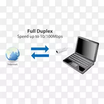 计算机网络快速以太网网卡和适配器双工-usb
