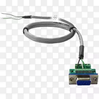 串行电缆rs.232串行口电连接器插孔.
