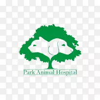 公园动物医院兽医宠物clinique vétérinaire徽标