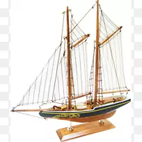 蓝色II木船模型船