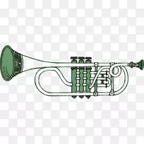 Cornet乐器喇叭管夹子艺术.乐器