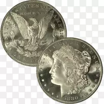 四分之一摩根美元硬币美元半美元硬币